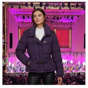 Flash Sale🔥⛷️❄️🎄Burberry Purple Puffer Jacket